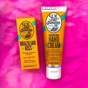Sol de Janeiro hand cream and lip balm. Full size!